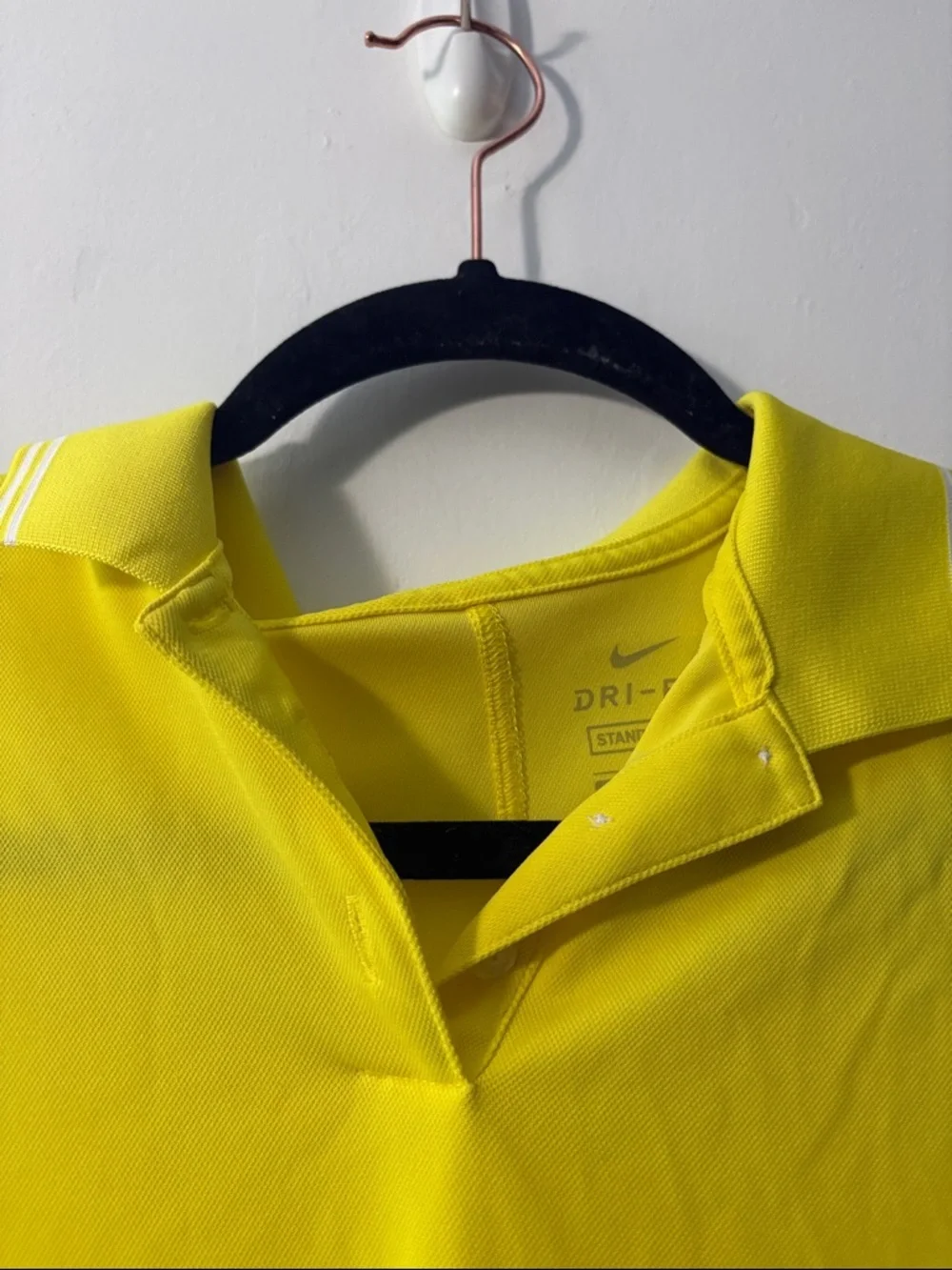 Nike Women's Vibrant Yellow Sleeveless Polo Tank